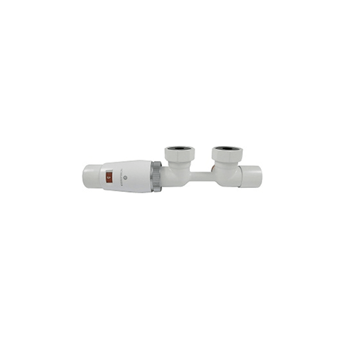 Узел подключения Schlosser DUO-PLEX MINI угловой, левый, головка М30х1,5 3/4 x М22x1,5, Белый