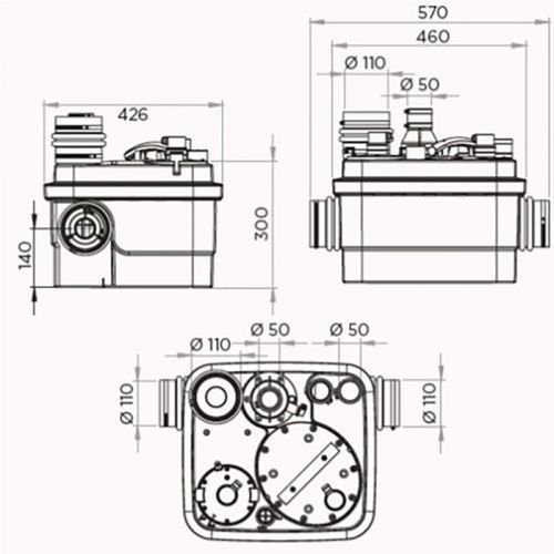 Санинасос SFA SANICUBIC 1 WP IP68