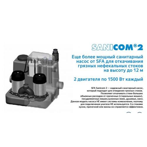Санинасос SFA SANICOM 2