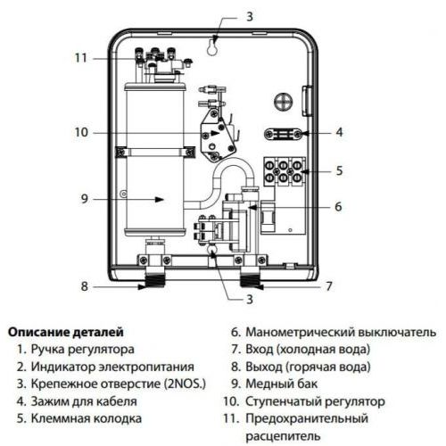 Водонагреватель проточный DDH 6