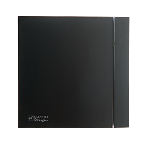 Накладной вентилятор Soler Palau SILENT-200 CZ MATT BLACK DESIGN 4C