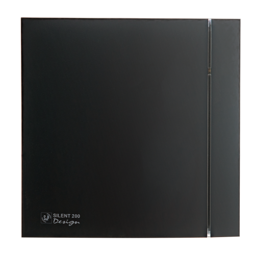 Накладной вентилятор Soler Palau SILENT-200 CZ MATT BLACK DESIGN 4C