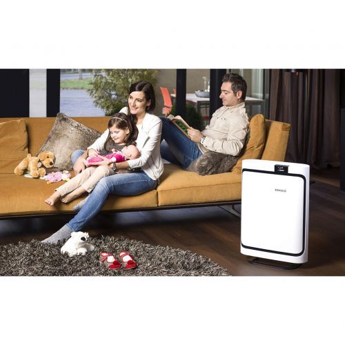 Очиститель воздуха Boneco P500 Allergy фильтр + ароматизация+ многоступенчатая система очистки, сенсорное управление,  индикация качества воздуха, таймер, автозатемнение экрана, пульт ДУ