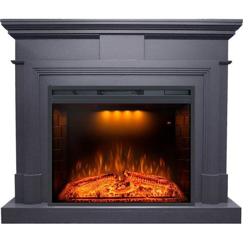 Каминокомплект Coventry Graphite Grey - Серый графит с очагом Emerald 28