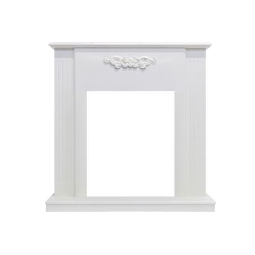 Каминокомплект Capri - Белое дерево делюкс с очагом Fobos FX M Brass
