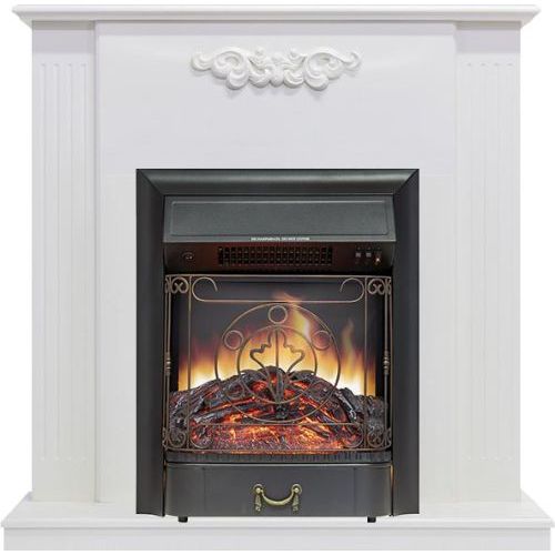 Каминокомплект Capri - Белое дерево делюкс с очагом Majestic FX Black