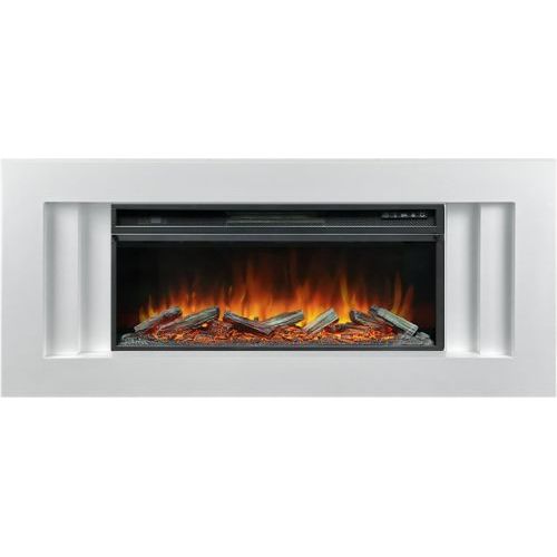 Каминокомплект Line 42 SFT - Белый с очагом Vision 42 LOG LED