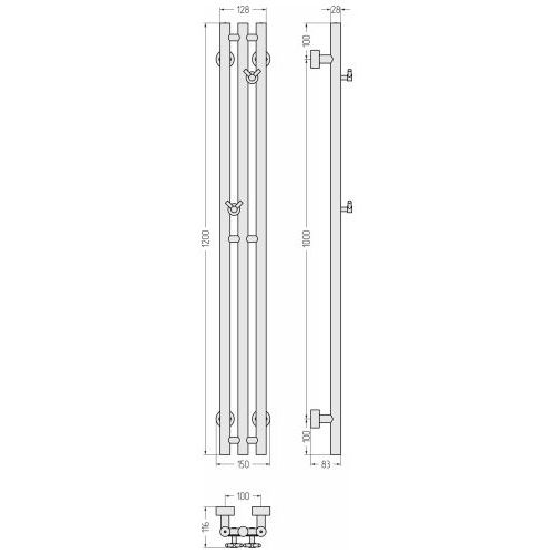 Терция PRO 1200х100