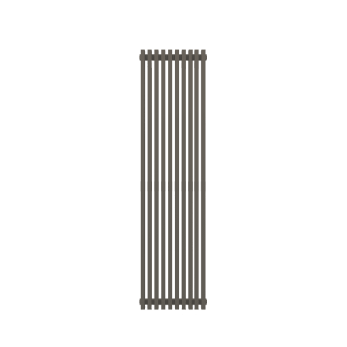 Радиатор КЗТО QUADRUM 50 V 1250-10 Серый светлый металлик муар