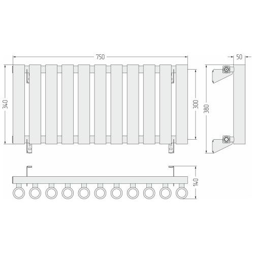 Кумир-0 300х750 11 секций