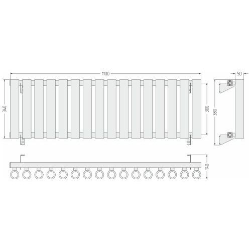 Кумир-0 300х1100 16 секций