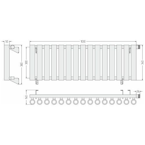 Кумир-0 EU50 правый 300х1030 15 секций