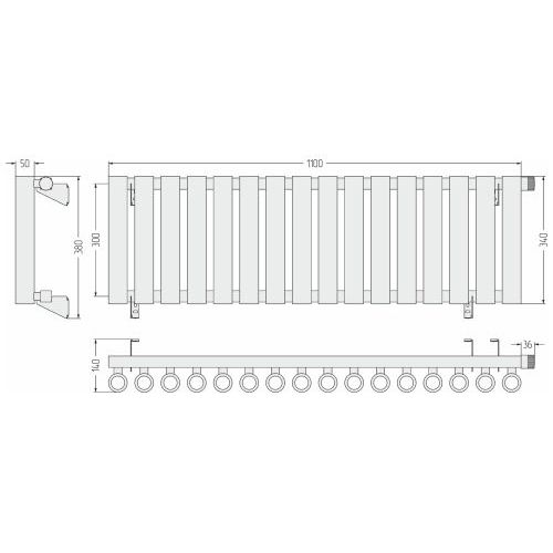 Кумир-0 EU50 правый 300х1100 16 секций