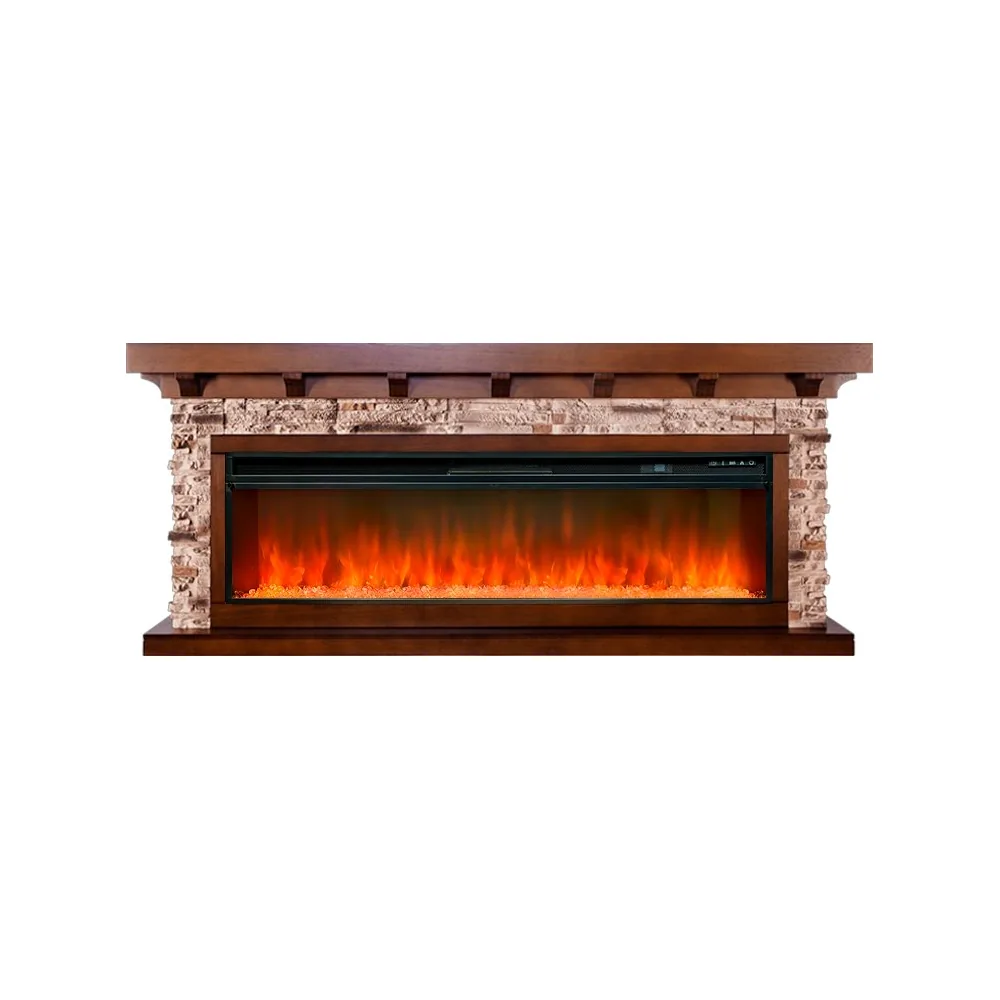 Каминокомплект Chalet 60 - Темный дуб с очагом Vision 60 LED