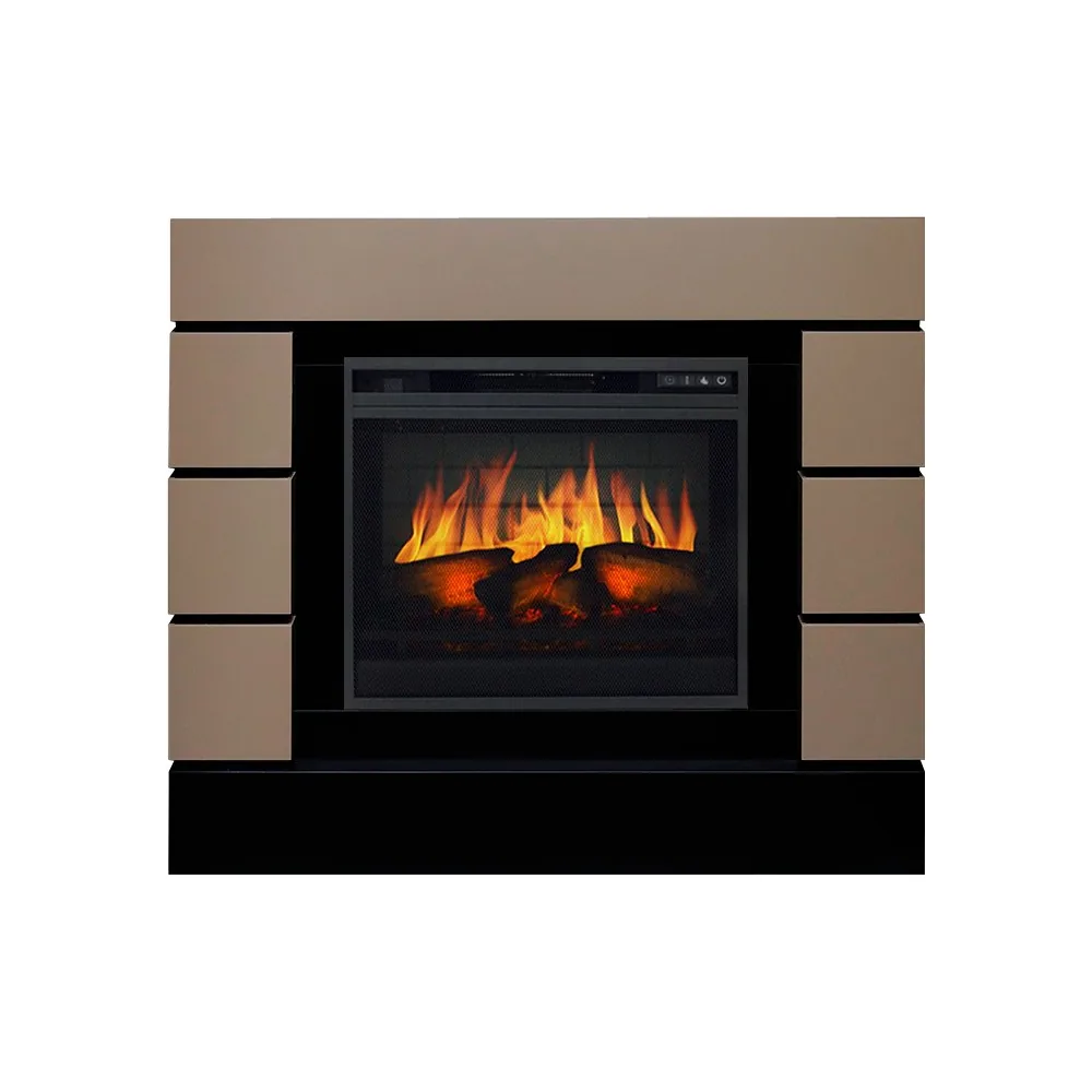Каминокомплект Lindos - Beige Grey с очагом Vision 23 EF LED 3D FX