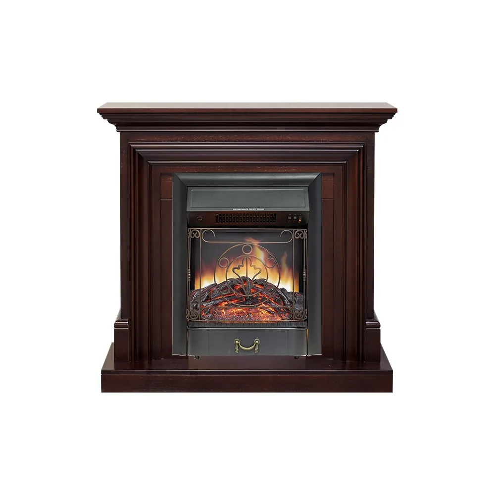 Каминокомплект Bradford - Темный дуб с очагом Majestic FX Black