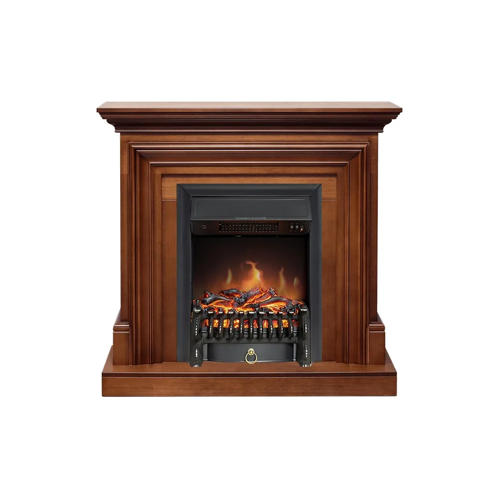 Каминокомплект Bradford - Орех с очагом Fobos FX Black