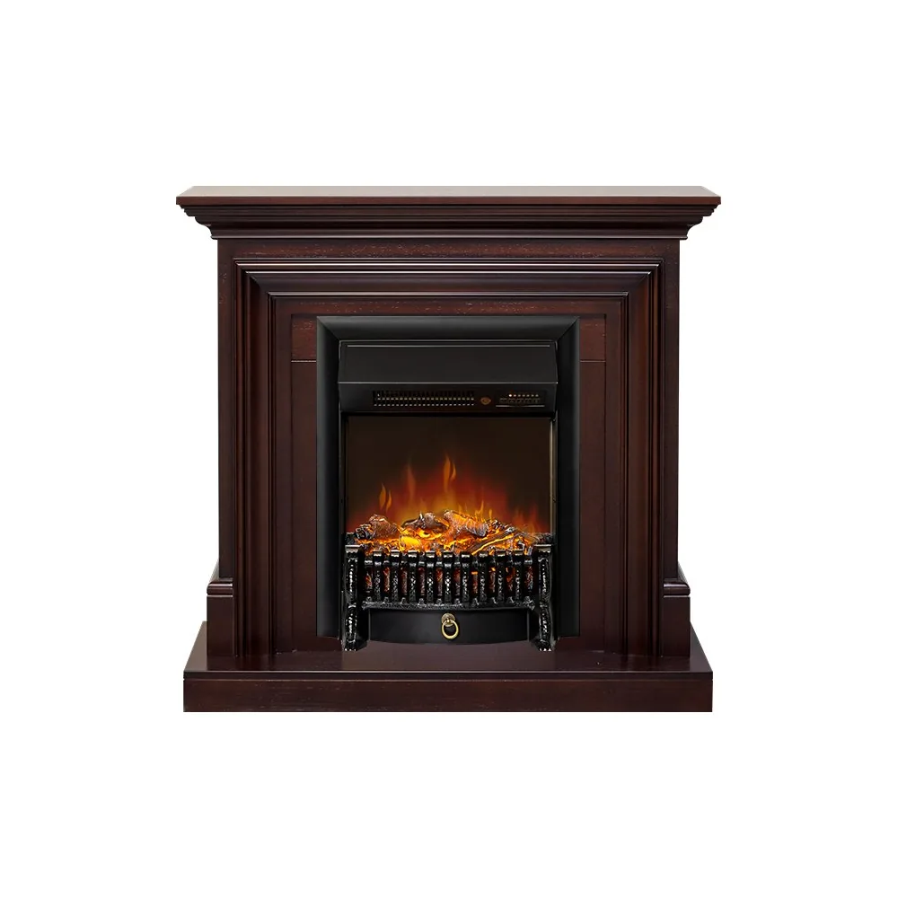 Каминокомплект Bradford - Темный дуб с очагом Fobos FX M Black RC