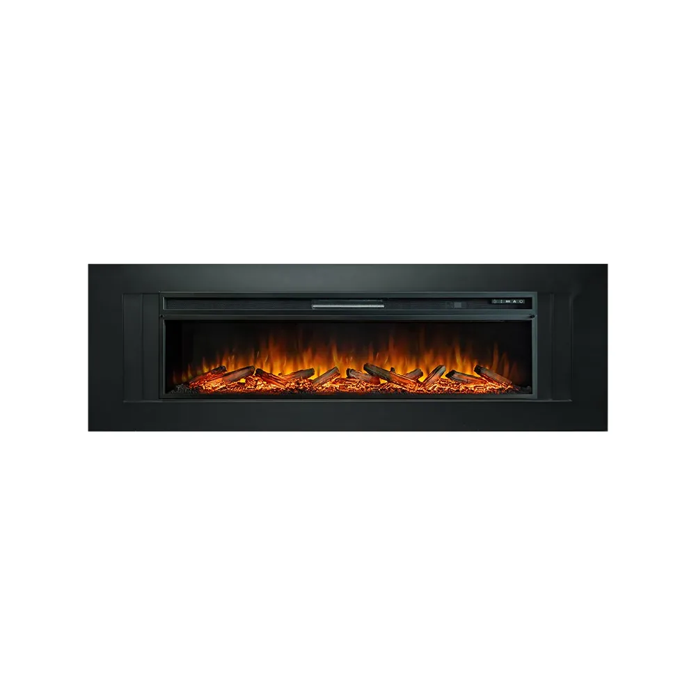 Каминокомплект Line 60 - Черный с очагом Vision 60 LOG LED_