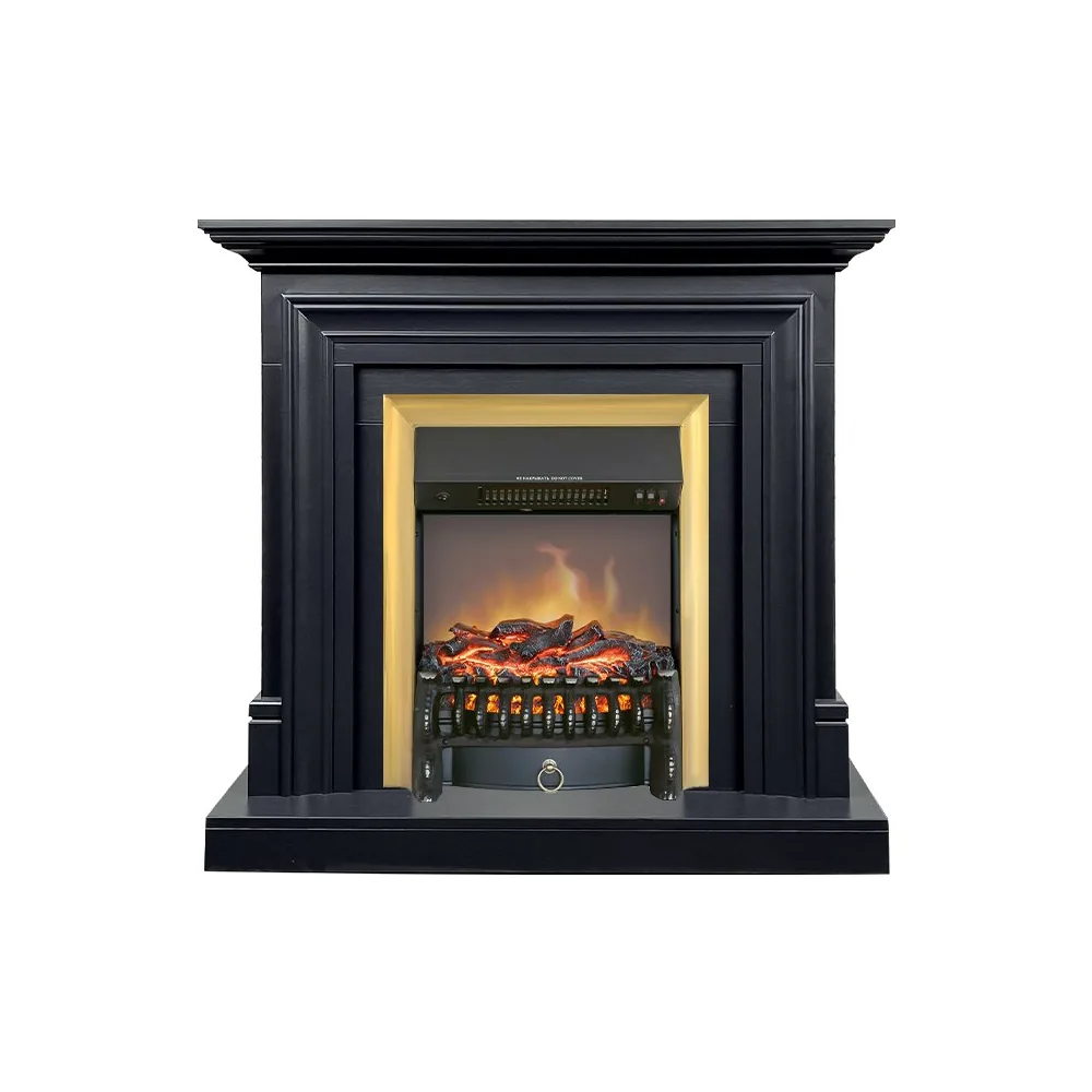 Каминокомплект Bradford - Серый графит с очагом Fobos FX M Brass