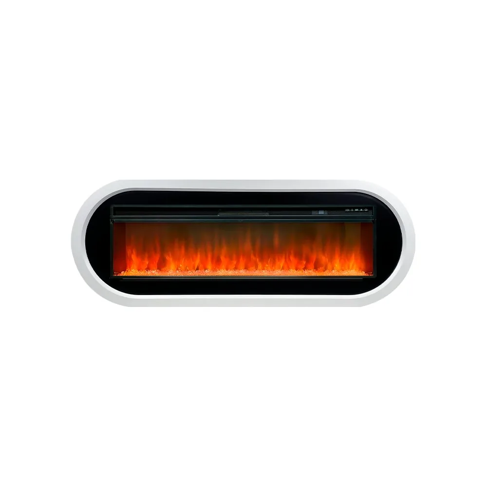Каминокомплект Ellipse - Белый с черным с очагом Vision 60 LED