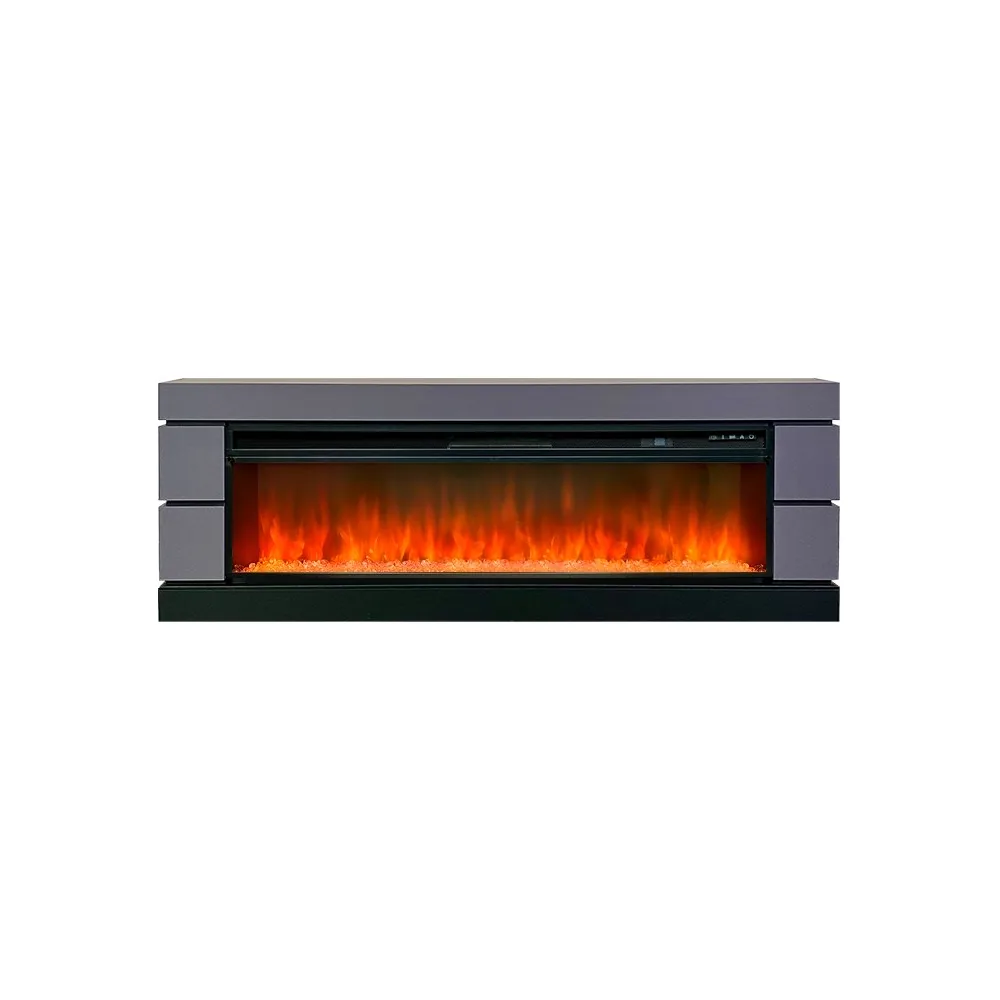 Каминокомплект Modern 60 SFT (Разборный) - Серый графит с очагом Vision 60 LED