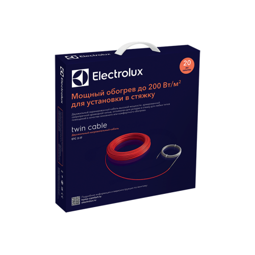 КАБЕЛЬ НАГРЕВАТЕЛЬНЫЙ ELECTROLUX ETC 2-17-500 Twin Cable