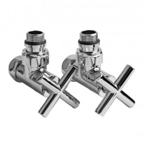 Вентиль запорный угловой BP-HP 3/4"х1/2", крестовой, хром