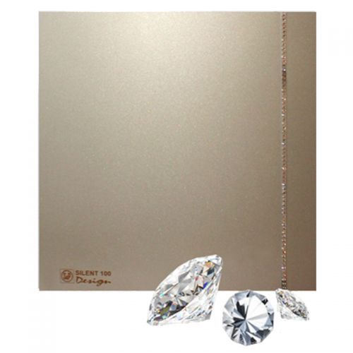 Накладной вентилятор Soler Palau SILENT-100 CZ CHAMPAGNE DESIGN SWAROVSKI