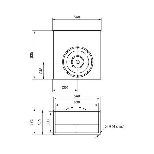 Вентилятор канальный ВКП-50-30-6D