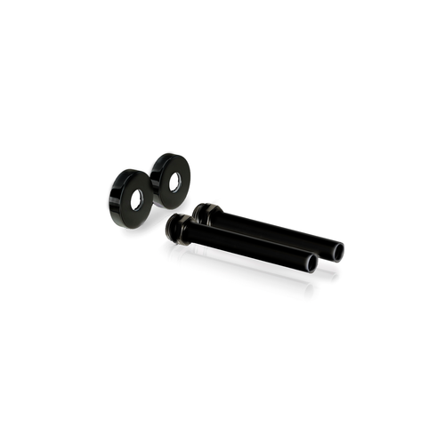 Комплект декоративных трубок SR Rubinetterie L70 x O18-20-1/2”, цвет чёрный матовый