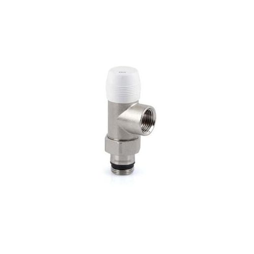 Клапан запорный SR Rubinetterie осевой 1/2", цвет никель