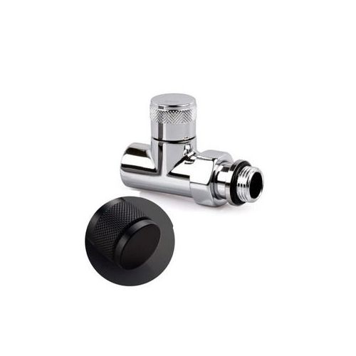 Запорный клапан прямой SR Rubinetterie Tondera 1/2", чёрный