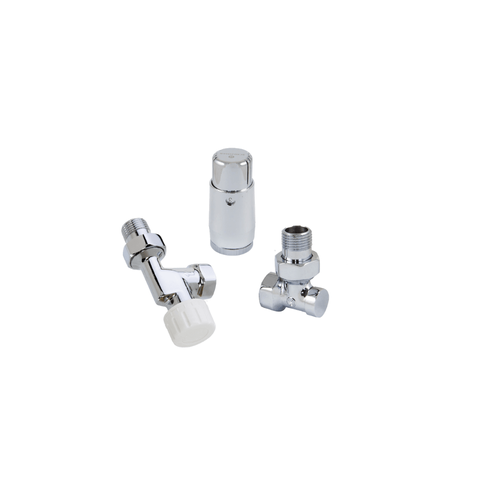Комплект аксиальный Schlosser DN15 GZ 1/2* GW 1/2 с головкой Мини M30*1,5, Хром
