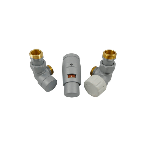 Комплект Schlosser трехосевой правый GZ1/2xM22x1,5 с головкой Мини M30x1,5, Ral