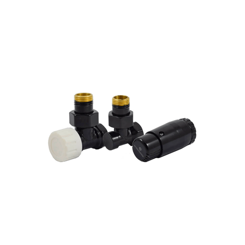 Комплект Schlosser Standard Mini DN15 GZ1/2 x GW1/2 угловой, блистер, Чёрный