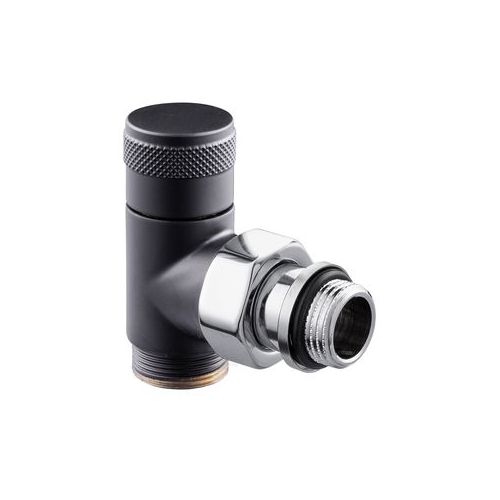 Угловой запорный вентиль SR Rubinetterie Tondera 1/2"х3/4" E, цвет черный