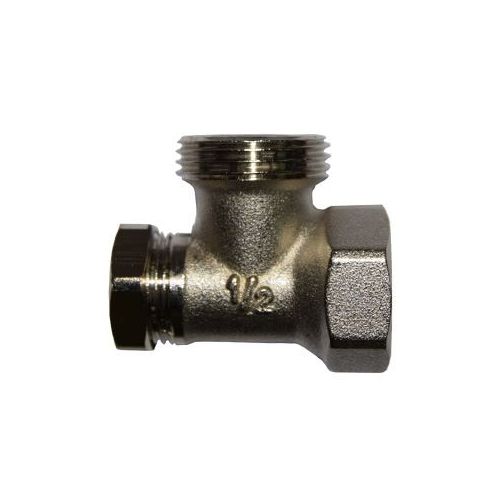 Клапан запорный SR Rubinetterie угловой ВР-НР 1/2"х3/4", без хвостовика