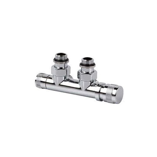 Узел нижнего подключения SR Rubinetterie угловой 1/2"х3/4"Е Хром (правый)