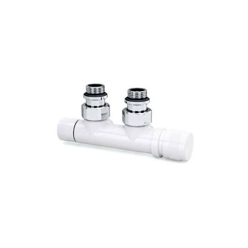 Узел нижнего подключения SR Rubinetterie угловой 1/2"х3/4"Е Белый (правый)