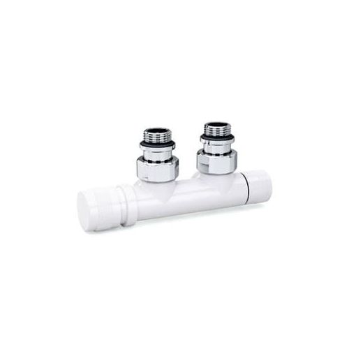 Узел нижнего подключения SR Rubinetterie угловой 1/2"х3/4"Е Белый (левый)