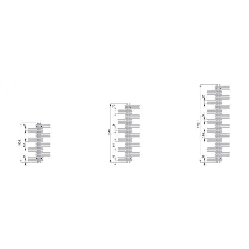 Полотенцесушитель Zehnder Yucca YSC-180-080 хромированное покрытие