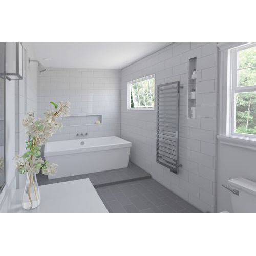 Полотенцесушитель Zehnder Quaro QAMC-180-060/GD хромированное покрытие