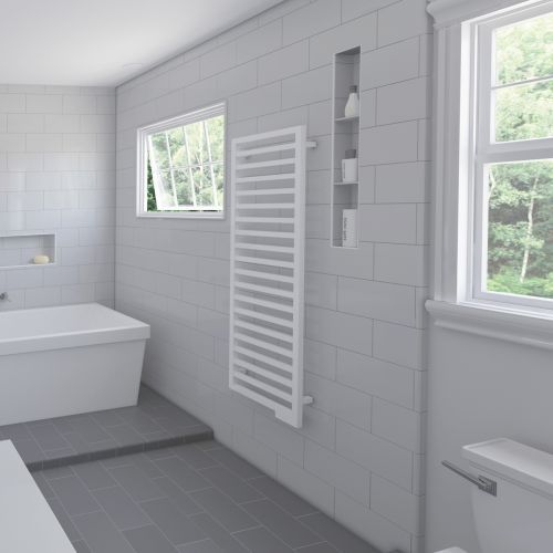 Полотенцесушитель Zehnder Quaro QAE-180-045/GD белый (RAL 9016)