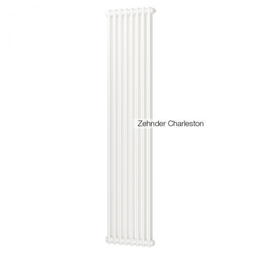 Радиатор трубчатый Zehnder Charleston 2200, 06 сек.1/2 бок.подк. RAL9016 (кроншт.в компл)