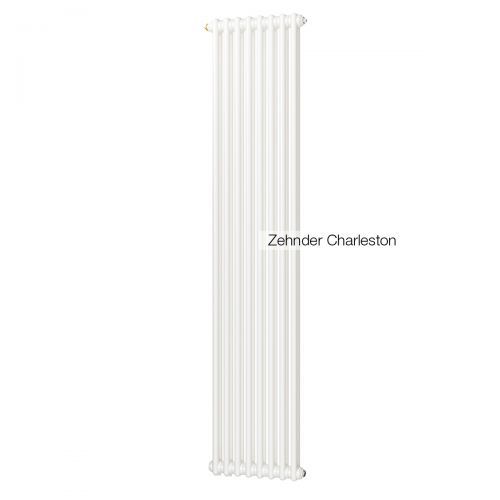 Радиатор трубчатый Zehnder Charleston 2180, 12 сек.1/2 ниж.подк. RAL9016 (кроншт.в компл)