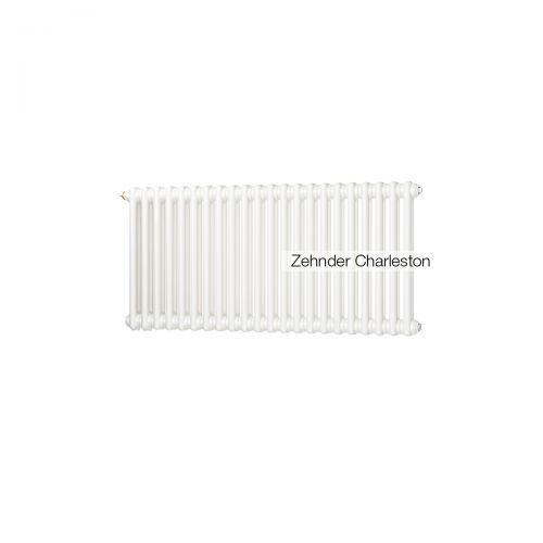 Радиатор трубчатый Zehnder Charleston Retrofit 3057, 24 сек.1/2 ниж.подк. RAL9016 (кроншт.в компл)