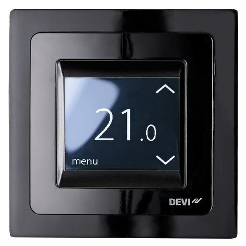 Терморегулятор DEVIREG™ TOUCH программируемый цвет черный