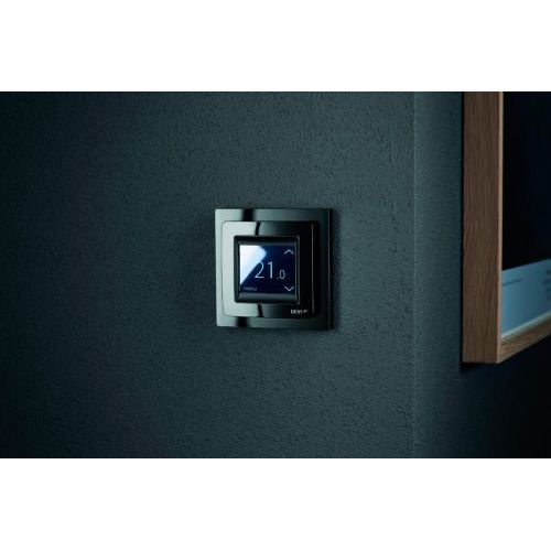 Терморегулятор DEVIREG™ TOUCH программируемый цвет черный