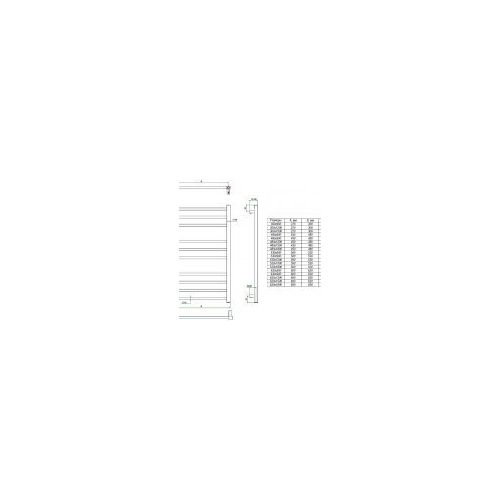Полотенцесушитель ESTRO 480x1200